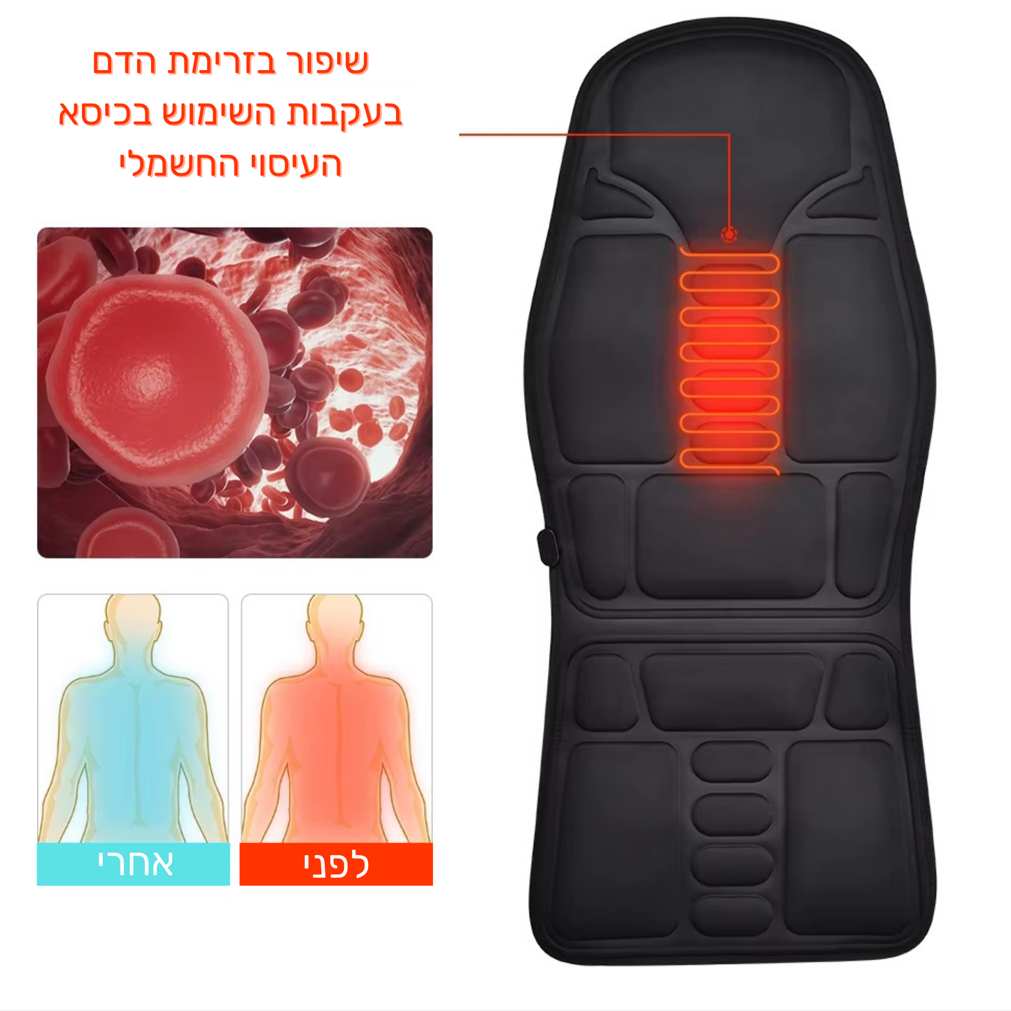 כיסא העיסוי החשמלי החכם מבית - RELAXO™