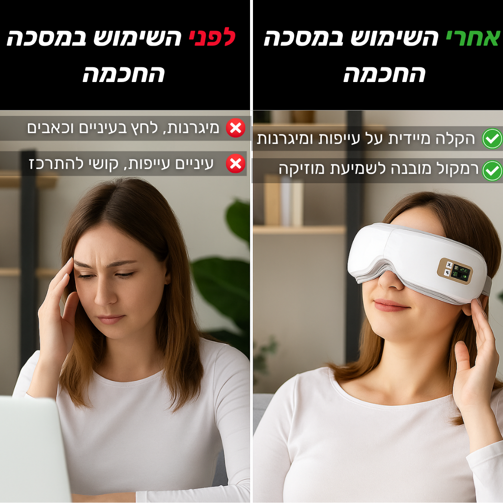 מסכת עיניים חכמה - מבית RELAXO